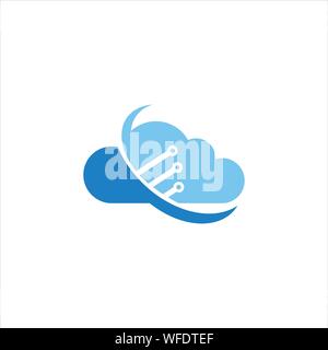 Cloud Logo design template Stock Vector