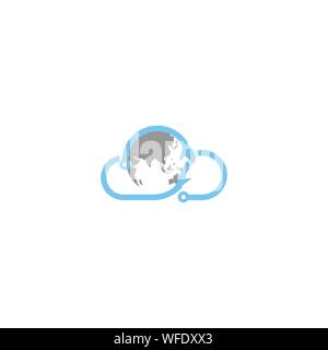 Cloud Logo design template Stock Vector