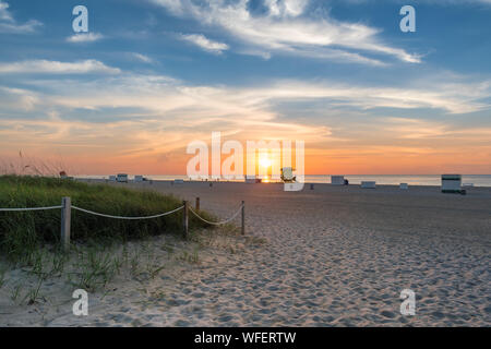 Miami Beach at sunrise in South Beach, Florida Stock Photo