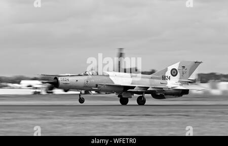 Romanian Air Force Mikoyan-Gurevich MiG-21 LanceR C Stock Photo