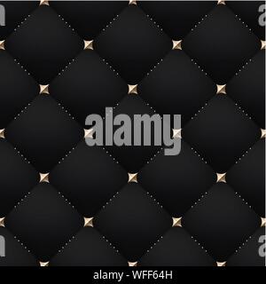 Seamless luxury dark black pattern and background Stock Vector