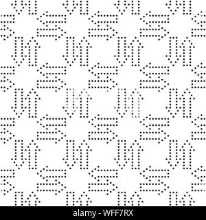 Arrows seamless pattern. Sketch design symbols. Black and white vector illustration. EPS10 Stock Vector