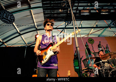 Biddinghuizen, Netherlands 16th august 2019  PUP perform live at Lowlands Festival 2019 © Roberto Finizio/ Alamy Stock Photo