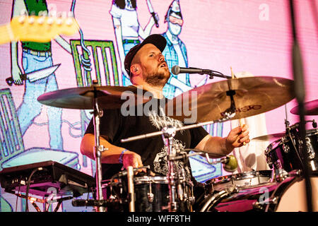 Biddinghuizen, Netherlands 16th august 2019  PUP perform live at Lowlands Festival 2019 © Roberto Finizio/ Alamy Stock Photo