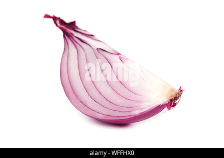 Red onion isolated on white background Stock Photo