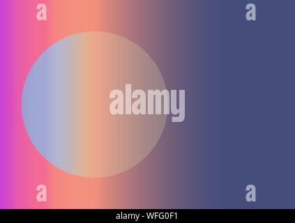 Abstract background using gradients. The circle in the rectangle. Colorful vector background. EPS 10. Horizontal composition A4 Stock Vector