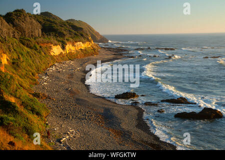 Beach from Strawberry Hill, Neptune State Park, Oregon Stock Photo