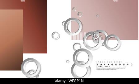 Ring abstract rectangular background with drop shadow. Vector ...