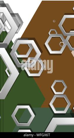 Middle Ag Abstract Background Abstract geometric background with hexagon, middle ages color ...