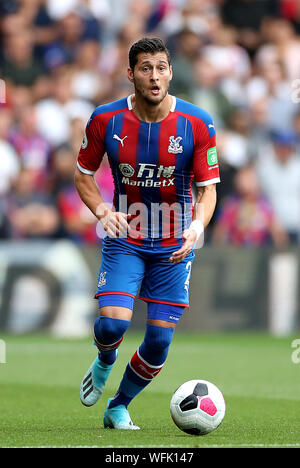 Crystal Palace's Joel Ward during the Premier League match at Selhurst Park, London. Stock Photo