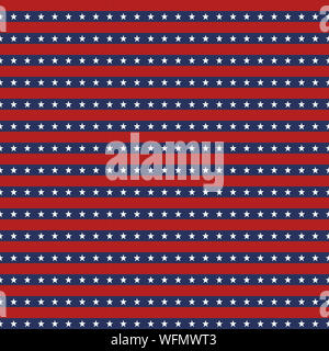 American star flag stripes seamless pattern background - Fabric designs, background, wallpaper etc. Stock Photo