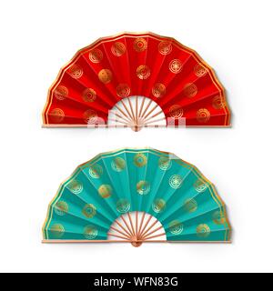 Asian Hand Fan Stock Vector