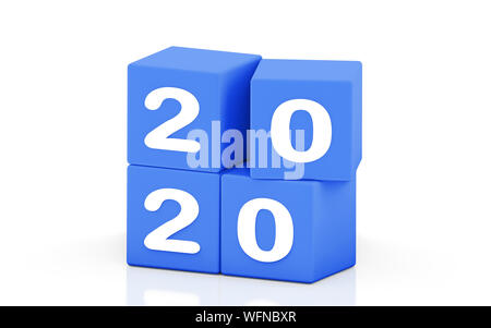 2020 happy new year illustration Stock Photo
