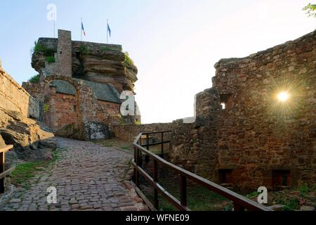 France, Bas Rhin, Saverne, Haut Barr castle Stock Photo