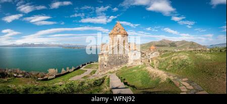 Armenia, Gegharkunik region, Sevan, Sevanavank monastery on the banks of Sevan lake