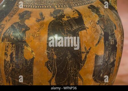 Italy, Sicily, Agrigente, San Nicola archeological museum, above the Valley of the Temples Stock Photo
