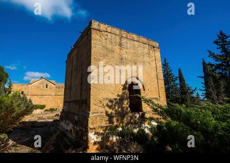 Italy, Sicily, Agrigente, San Nicola archeological museum, above the Valley of the Temples, entrance Stock Photo