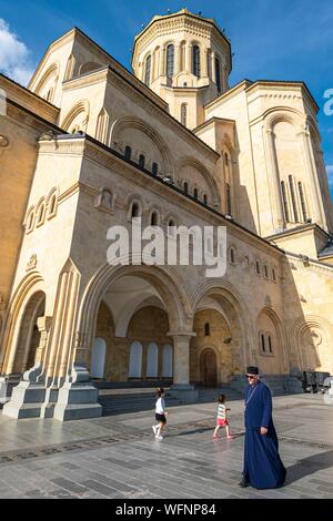 The Holy Trinity Cathedral of Tbilisi (Tsminda Sameba cathedral) the ...