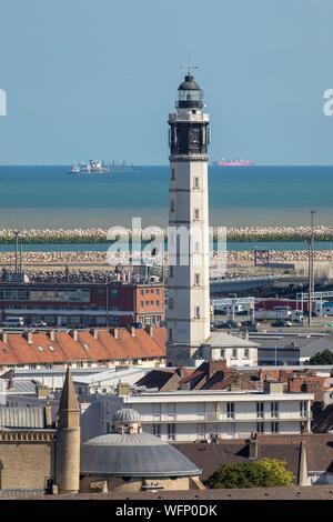 France, Pas de Calais, Calais, Lighthouse of Calais built in 1848 Stock Photo