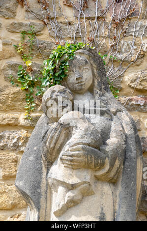 Ruins and views of the medieval cistertian monastery of Orval in Belgium, province of Luxembourg Stock Photo