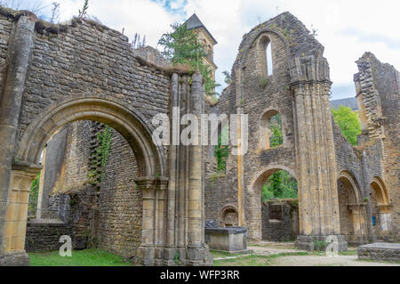 Orval Abbey monastery complex in Southern Belgium, near the French border Stock Photo