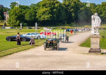 France, Oise, Chantilly, Chateau de Chantilly, 5th edition of Chantilly Arts & Elegance Richard Mille, a day devoted to vintage and collections cars Stock Photo