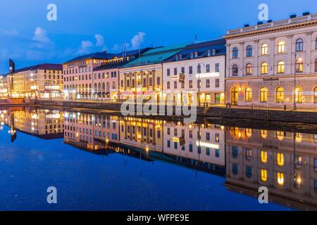 Sweden, Vastra Gotaland, Goteborg (Gothenburg), Hamm-Kanalen canal Stock Photo