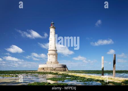 France, Gironde, Le Verdon sur Mer, The Cordouan lighthouse, Historical Monument Stock Photo