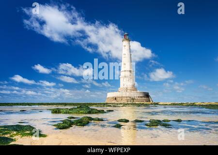 France, Gironde, Le Verdon sur Mer, The Cordouan lighthouse, Historical Monument Stock Photo