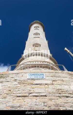 France, Gironde, Le Verdon sur Mer, The Cordouan lighthouse, Historical Monument Stock Photo