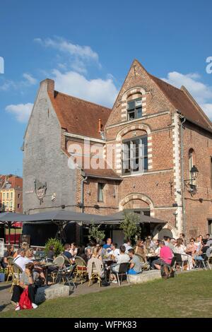 France, Nord, Lille, ilot contesse in the neighborhood of Lille Stock Photo