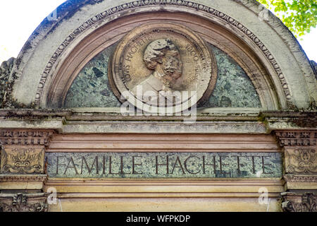 France, Paris, Montparnasse cemetery, mausoleum of the Hachette family Stock Photo