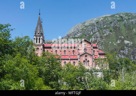 Basílica de Santa María la Real de Covadonga,  Asturias, northern Spain Stock Photo