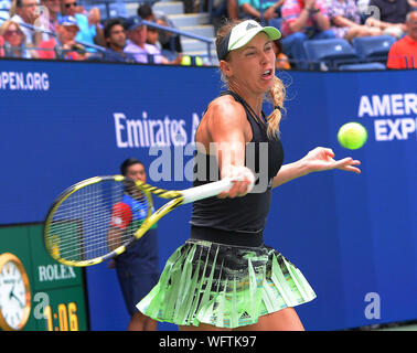 New York, USA. 31st Aug, 2019. Day 6 Caroline Wozniacki (DEN) in third round match                                Credit: Roger Parker/Alamy Live News  Stock Photo