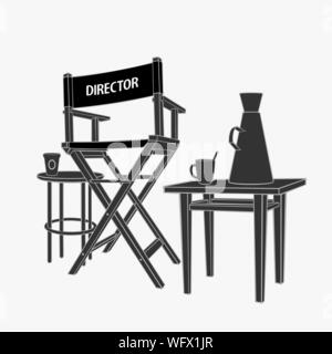 The Director Workplace Illustration Vector eps 8 file format Stock Vector