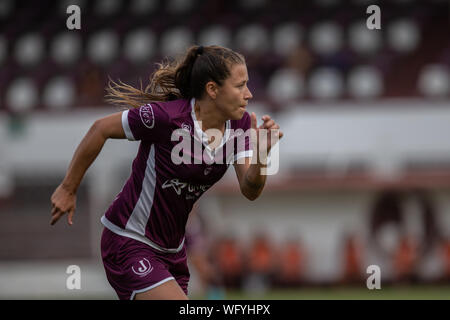 SÃO PAULO, SP - 31.08.2019: FUTEBOL FEMININO JUVENTUS X FERROVIÁRIA - Dani,  Juventus striker during the match. Paulista Women's Championship 2019 -  Juventus welcomes the Ferroviária team on Saturday afternoon, August 31