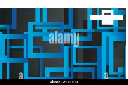 Vector Modern Abstract Squares Backgrounds . with a black green gradient. eps 10 template Stock Vector