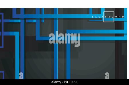 Vector Modern Abstract Squares Backgrounds . with a black green gradient. eps 10 template Stock Vector