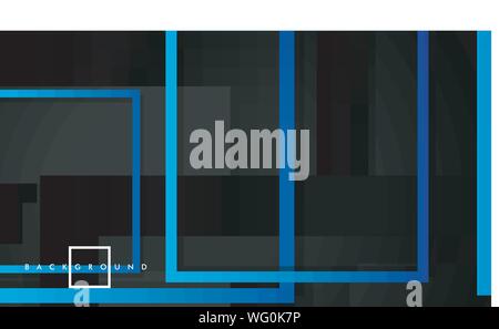 Vector Modern Abstract Squares Backgrounds . with a black green gradient. eps 10 template Stock Vector