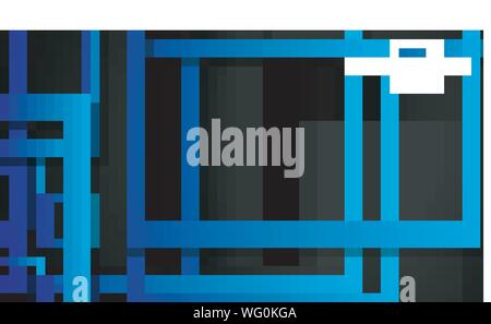 Vector Modern Abstract Squares Backgrounds . with a black green gradient. eps 10 template Stock Vector
