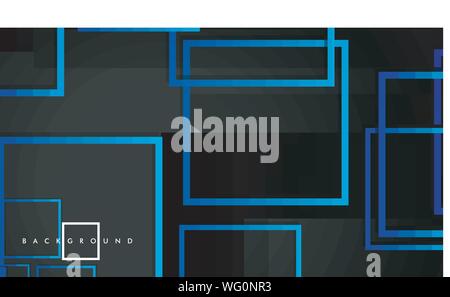 Vector Modern Abstract Squares Backgrounds . with a black green gradient. eps 10 template Stock Vector