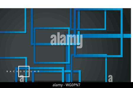 Vector Modern Abstract Squares Backgrounds . with a black green gradient. eps 10 template Stock Vector