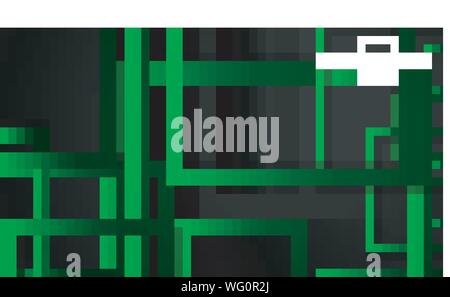 Vector Modern Abstract Squares Backgrounds . with a black green gradient. eps 10 template Stock Vector