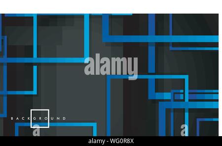 Vector Modern Abstract Squares Backgrounds . with a black green gradient. eps 10 template Stock Vector