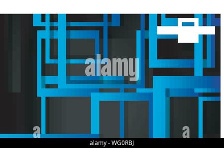 Vector Modern Abstract Squares Backgrounds . with a black green gradient. eps 10 template Stock Vector