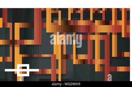 Vector Modern Abstract Squares Backgrounds . with a black and metal color gradient. eps 10 template Stock Vector