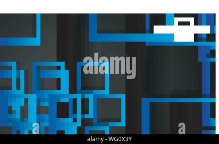 Vector Modern Abstract Squares Backgrounds . with a black green gradient. eps 10 template Stock Vector