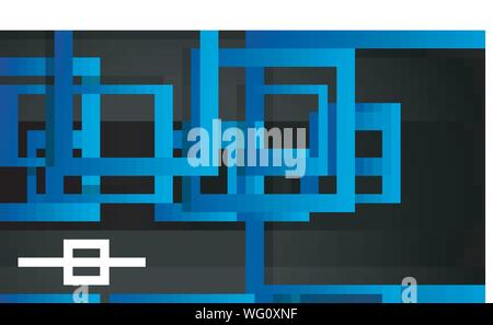 Vector Modern Abstract Squares Backgrounds . with a black green gradient. eps 10 template Stock Vector