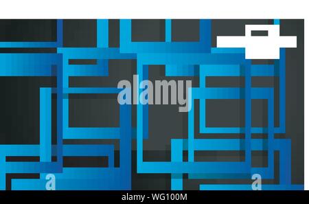 Vector Modern Abstract Squares Backgrounds . with a black green gradient. eps 10 template Stock Vector