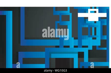 Vector Modern Abstract Squares Backgrounds . with a black green gradient. eps 10 template Stock Vector